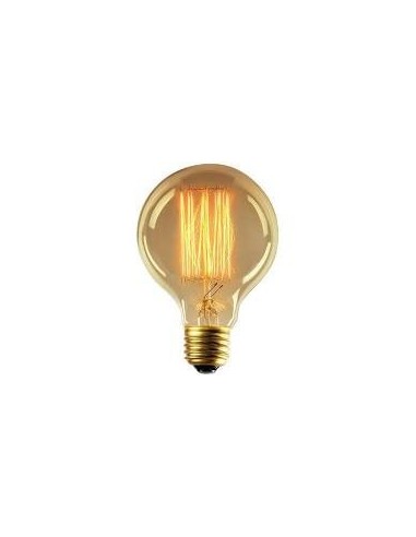 Interelec 403153 E27 G95_ Vintage Inc 25w/2200k Gold 40lm Antique Globo Filamento Calida Lampara Antique