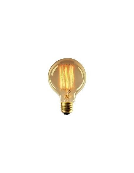 Interelec 403153 E27 G95_ Vintage Inc 25w/2200k Gold 40lm Antique Globo Filamento Calida Lampara Antique