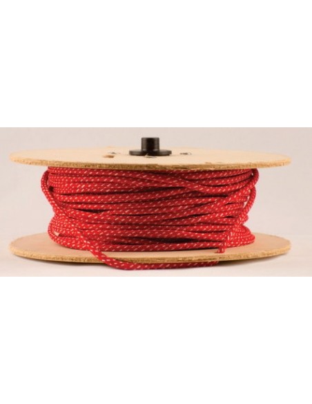 Mts. Cable Textil T101 Rb  2  X   0.75  Rojo Y Negro