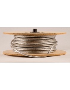 Mts. Cable Textil  T102 2  X   0.75   Gris (plateado)