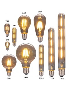 Interelec 403155 E27 T30_ Vintage Inc 25w/2200k Gold 40lm Antique Tubular El-t30(25w)am (403159 ) 2