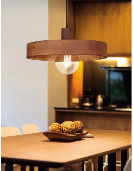 Sj 3003/19 Balcarce Colgante Oxido Vintage 1 X E27 Led