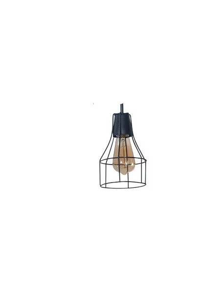 Sj Cj6551 Botella Colgante Jaula Negro 1 X E27 Led