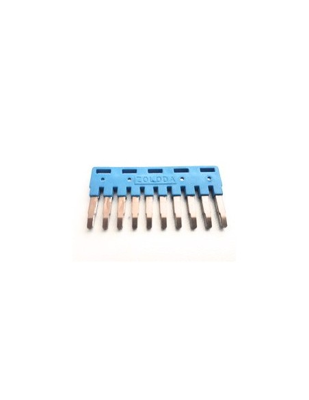 Zoloda P-10-06/bknt-az  Puente Triple 6.0mm Para Bornera A Sensores Azul   (compon. Flex.rig.)