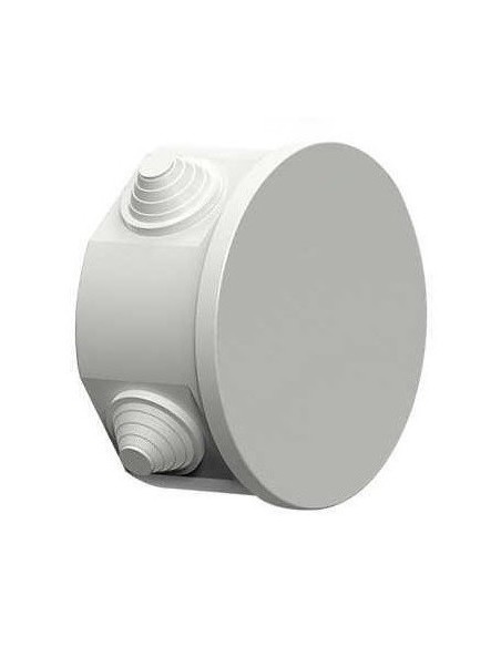 Genrod 02217pg____ Caja Pvc Ext   6  X  6 Redonda Con Tapa - Caja De Luz -    (02216pg)