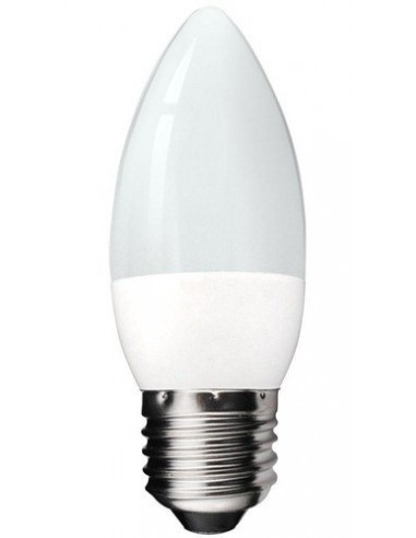Macroled C37_____ E27   6.0w/3000k Vela Calida 520lm Lampara Led (interelec 401985 402965)