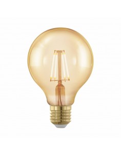 Interelec 403136 E27 G80_/gold Vintage Led No Dim 8w/2700k Globo Filamento Calida Lampara 800lum 2