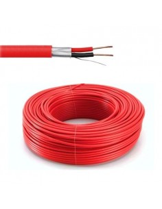 Cmptel Cd654 Mts. Cable Incendio 2 X  1..35 Con Pantalla Rojo 2