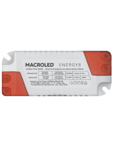 . Macroled Pec6-24drb Kit Emergencia...