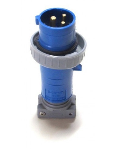 * Steck H3076w Ficha Macho 3x 16a...