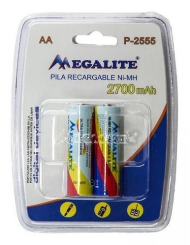 Megalite P2555 Pila Recargable Aa...