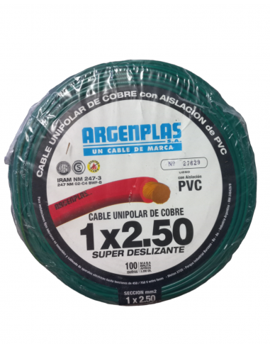 Argenplas U250vea Mts. Cable 1 X 2.50...