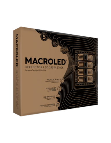 * Macroled Fl240drcw Reflector Led...