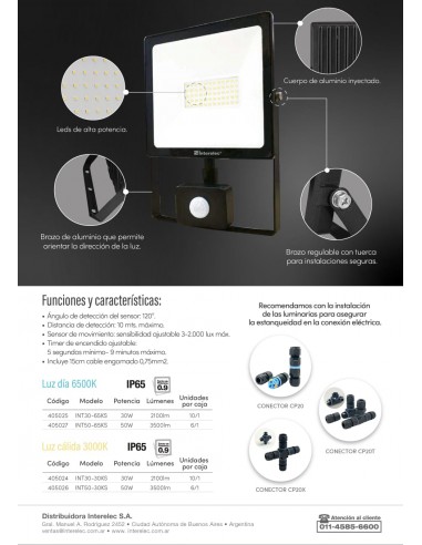 Interelec 405025 Reflector Ext Con...